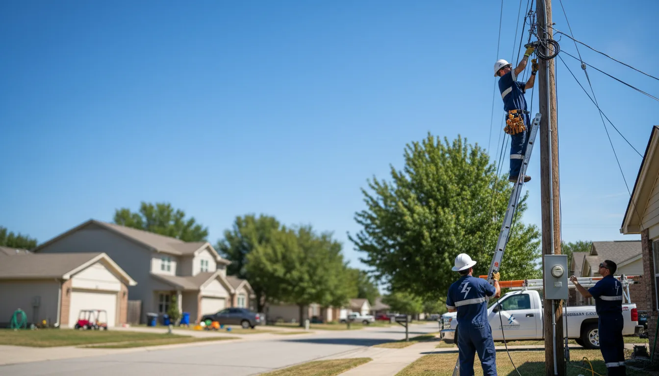 Residential electrician providing installation services in Essig, MN